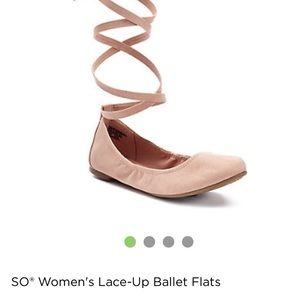 Ballet style shoes.